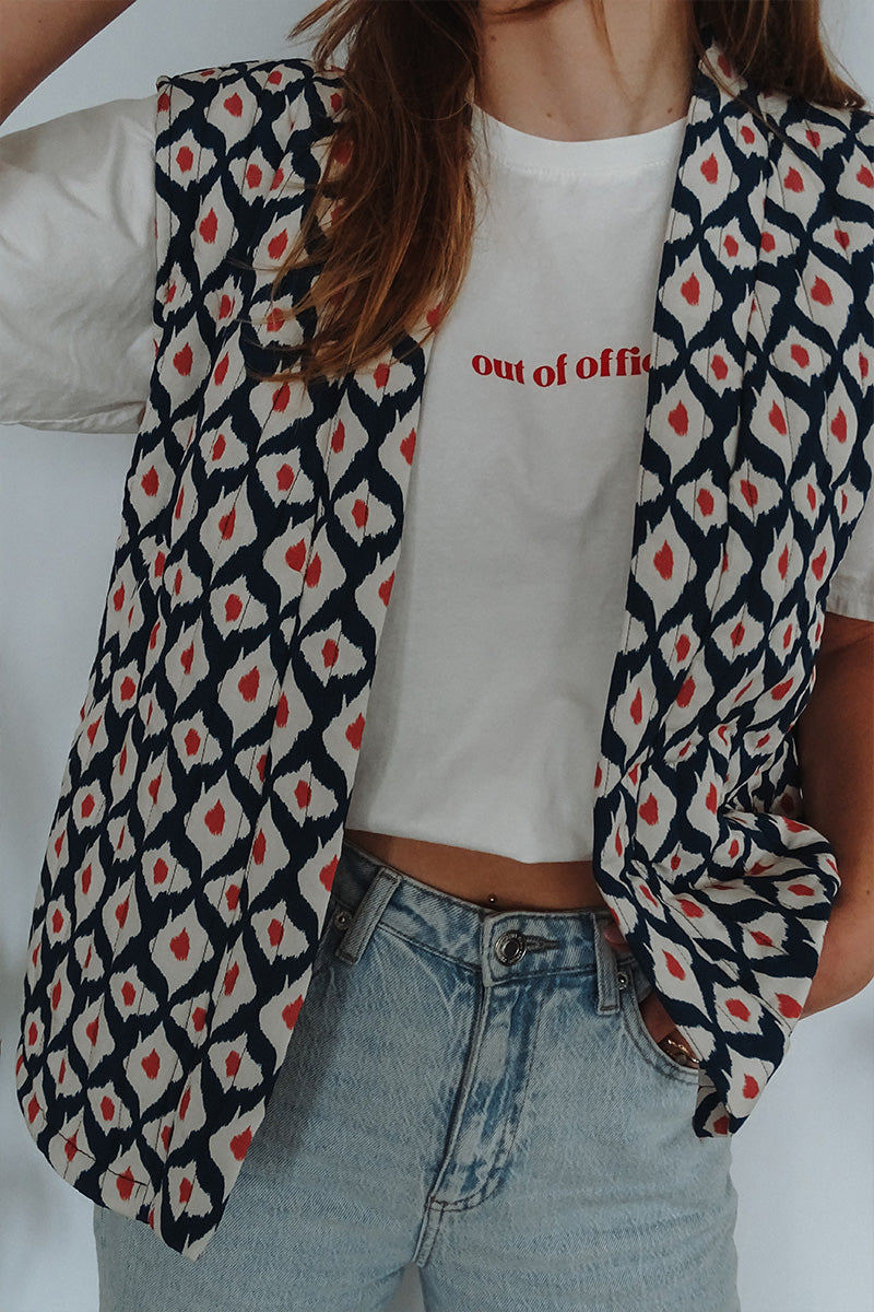 Gilet met print