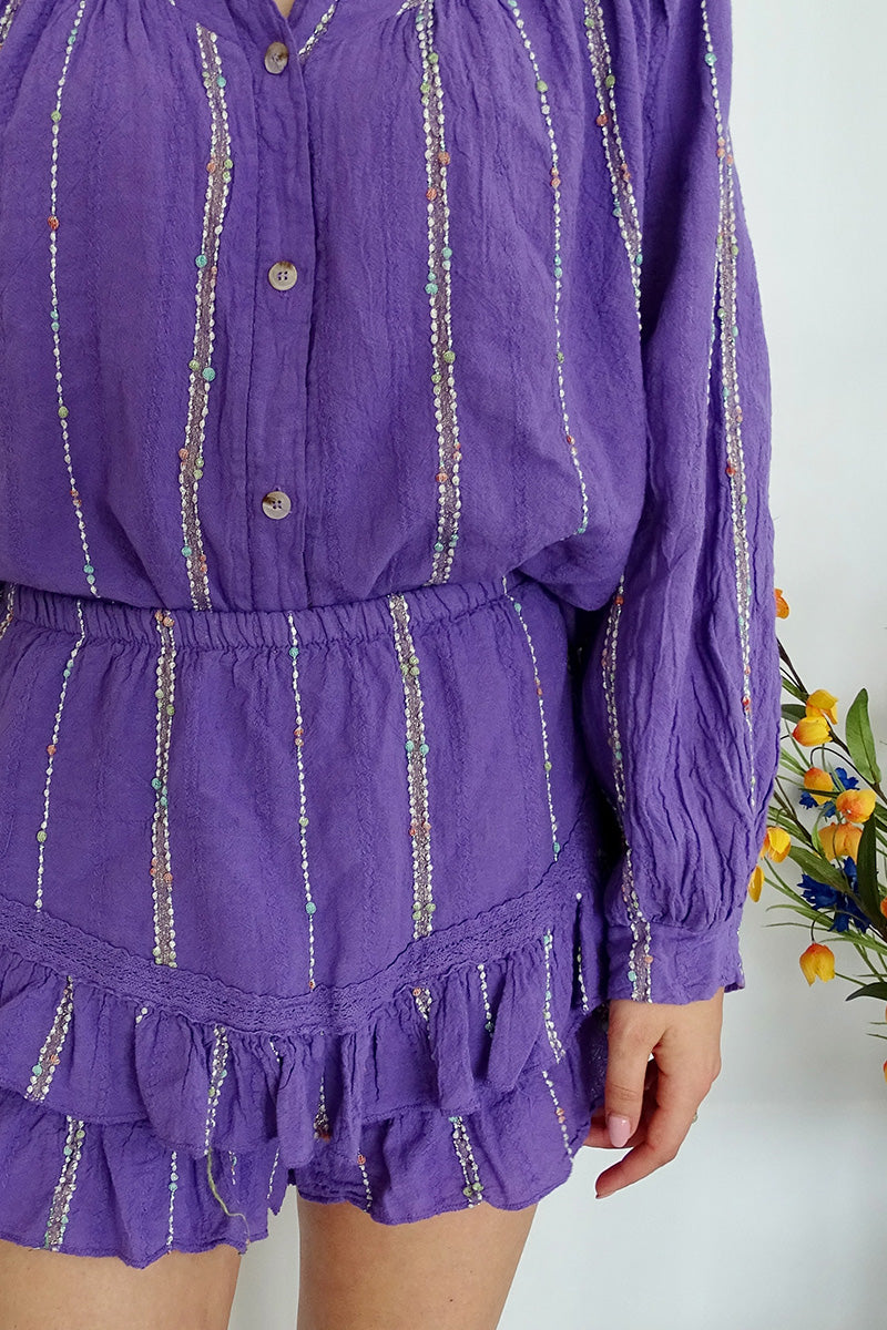 Paarse blouse