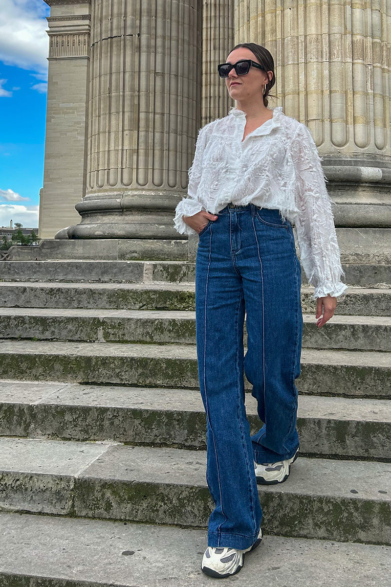 Wide leg jeans