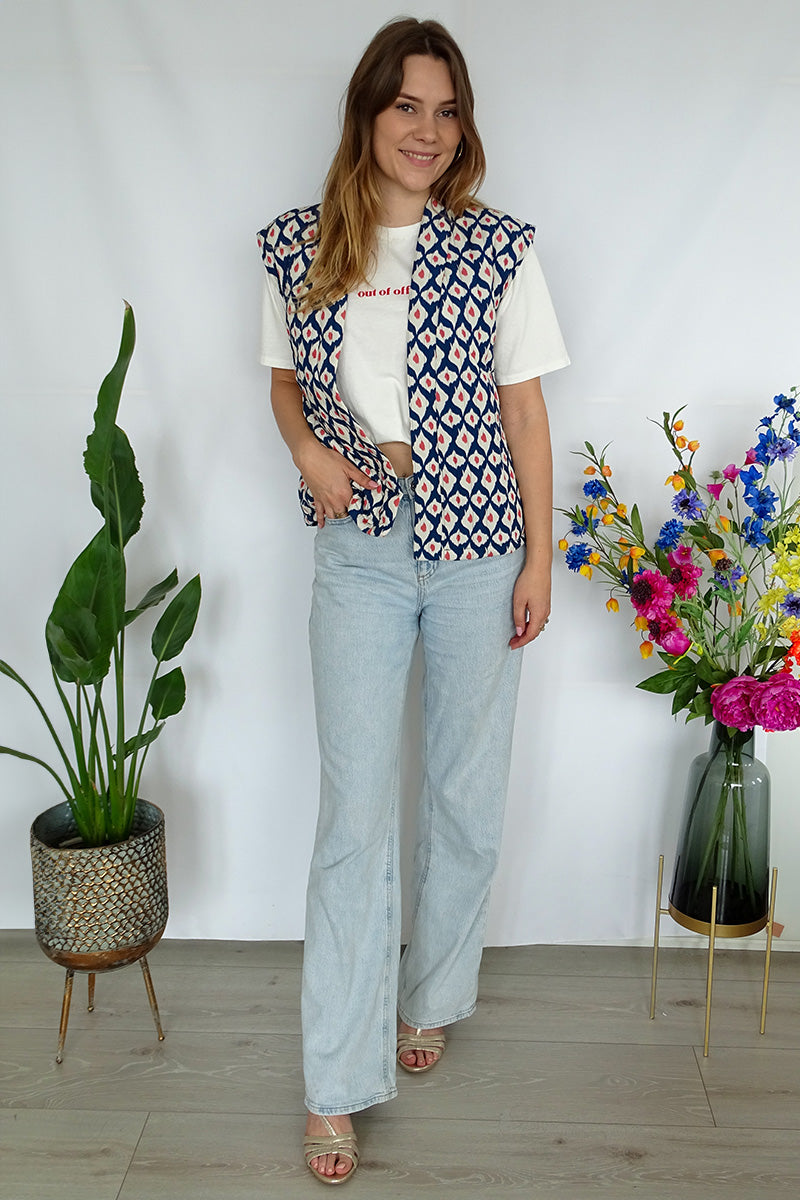 Gilet met print